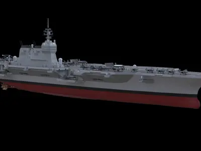 JAPANESE Aircraft carrier 3D model