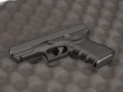 Micro Compact Handgun 3D model