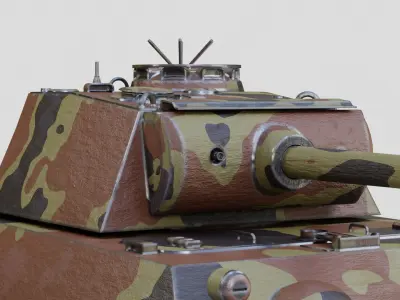 Panther GameReady tiger tank 3D model