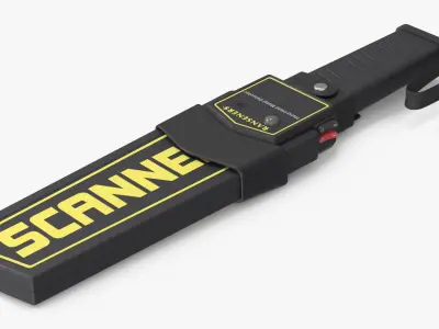 RANSENERS Handheld Metal Detector with Strap 3D model