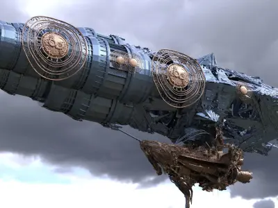 Ishtar Sigar ship 2  3D model