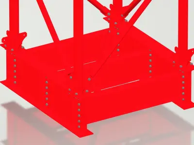 MIK-S bridge inventory Low-poly 3D model