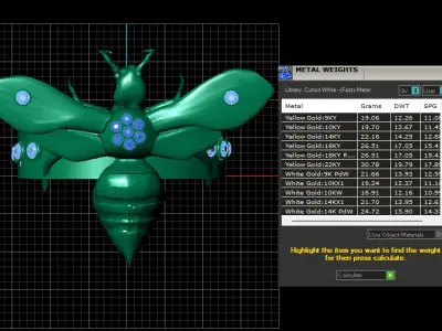 QUEEN BEETLE DESIGN RING 3D PRINTABLE MODEL 3D print model