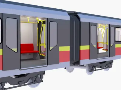 Warsaw public transport bundle 3D Model Pack