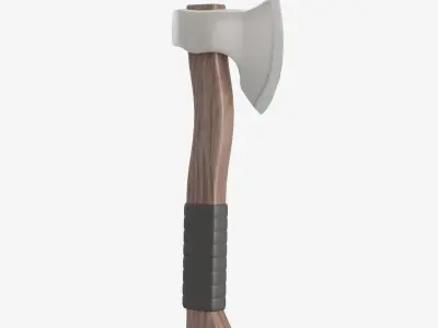 Survival Axe 01 Low-poly 3D model