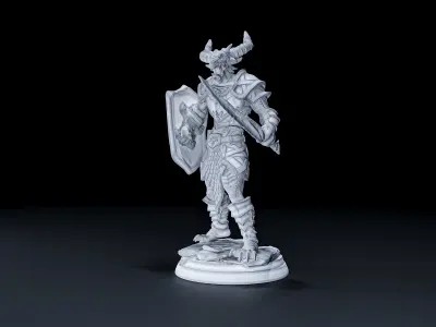 Dragon born warrior V4 3D print model