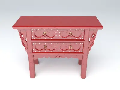 CHINESE ALTAR CABINET Low-poly 3D model