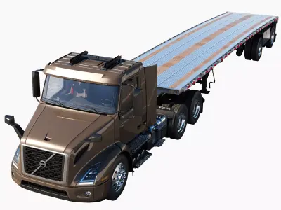 Volvo VNR 300 FlatBed 3D model