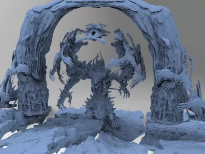  Demon Clawed archway 2 3D model