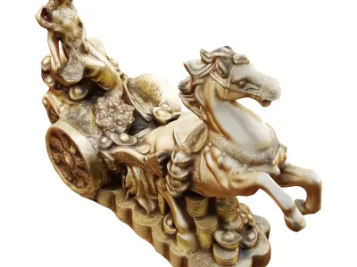 horse sculpt 2 3D model