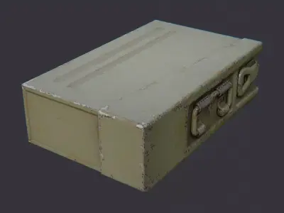 Flak Tower Ammo Case Low-poly 3D model