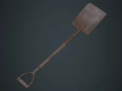 Spade 1C Low-poly 3D model
