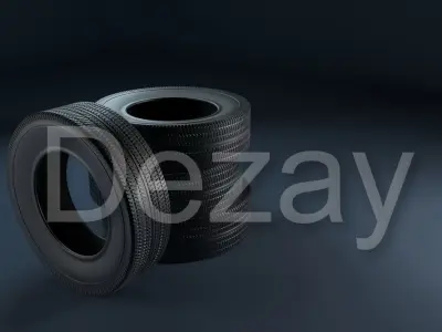 New winter tire 3D model