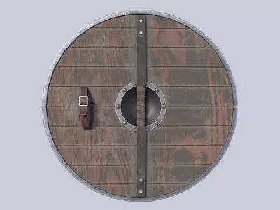 Viking shield Low-poly 3D model shop