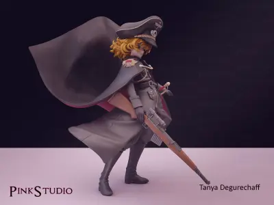 Youjo Senki - Tanya Degurechaff 3D print model