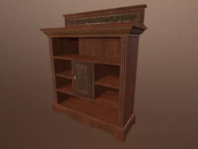 Antique Cupboard -PBR Game Ready 3D model Low-poly 3D model buy