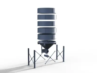 Silo for Harbor or truck parcour 3D print model