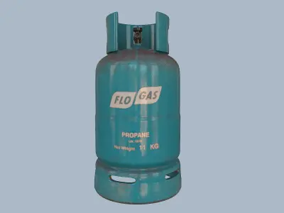 Gas Cylinder Pack Low-poly 3D model buy