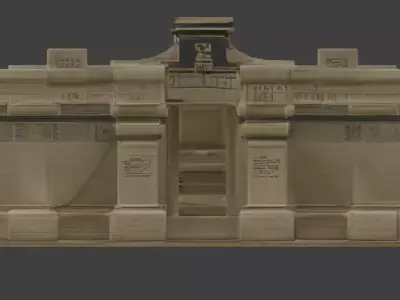 Ancient Egyptian Ritual Courtyard 3D Environment Analysis 3D model purchase