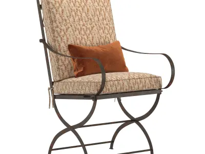 HB 5 Lattes ANTIQUE FAUTEUIL LOUNGE chair 3D model