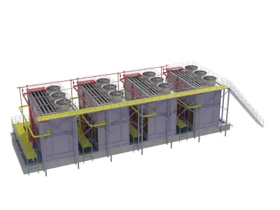 Rooftop Cooling Unit  3D model