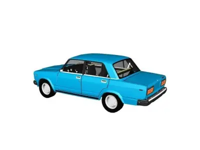 VAZ 2107 LADA RIVA Low-poly 3D model