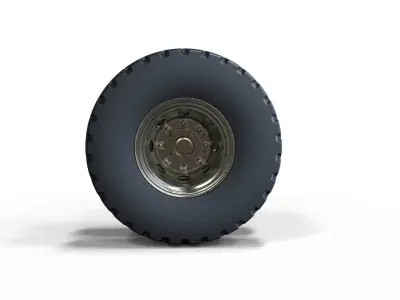 Double wheel 3 3D model