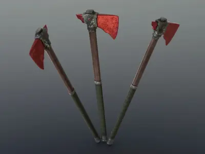 Axe - Ruby Low-poly 3D model