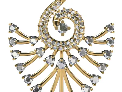 ANTIQUE STYLE PENDENT DESIGN  3D print model