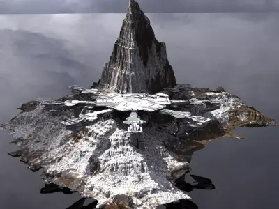 Landing Pad of the Gods 3D model
