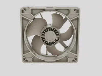 Industrial Machine Cooling Fan Housing for 3D print 3D model