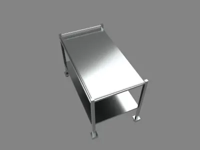 Hospital trolly Free low-poly 3D model