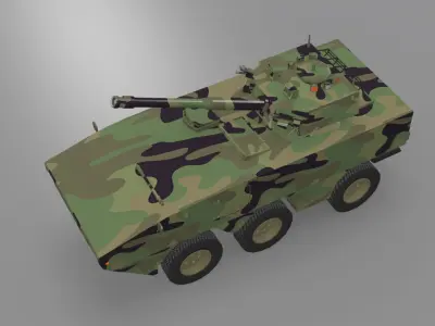 Doosan DST Tarantula Low-poly 3D model