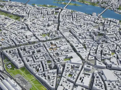 Prague Low-poly 3D model