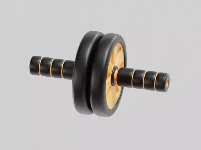 Gymnastic Roller Low-poly 3D model