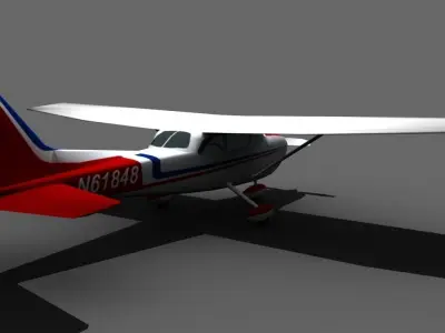 Cessna 172 Low-poly 3D model purchase