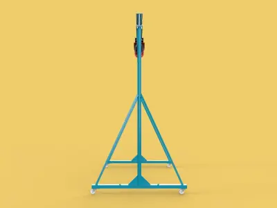PORTABLE GANTRY CRANE MOBILE LIFTER GIRDER OVERHEAD BRIDGE HOIST 3D model