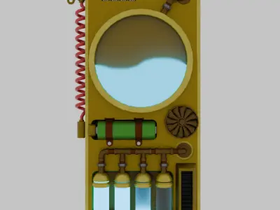 Steampunk Smartphone 3D model