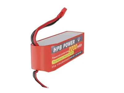 LIPO BATTERY 3D model