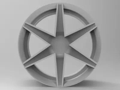 Car Rim 3D model V2