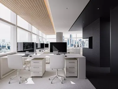 office interior 3D model 9