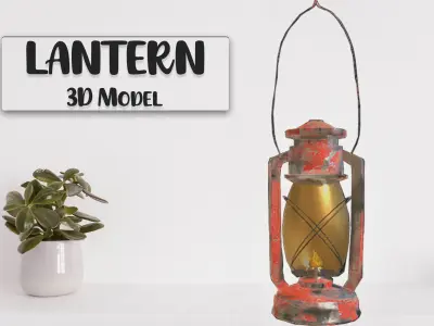 Oil Lantern  3D model purchase
