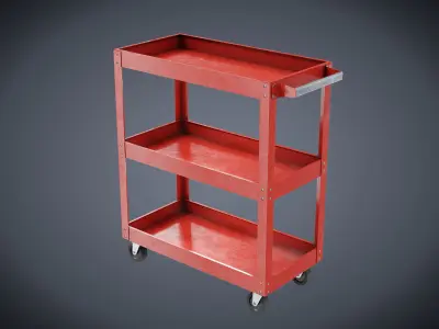 Tool Cart Low-poly 3D model purchase