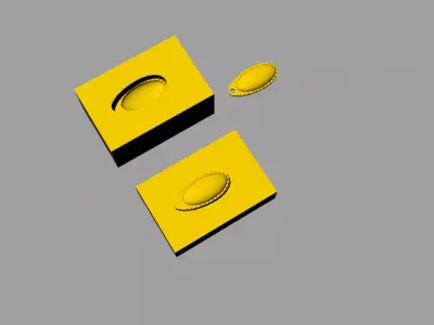 mold press blid spinner fishing 3D model