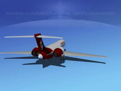Boeing 717-200 Richards Aviation 3D model
