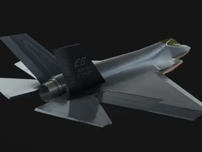 F-35 Jet Low-poly 3D model