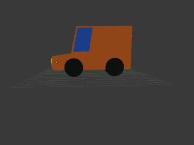 Delivery Van 3D model buy