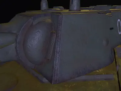 Kv-1 heavy soviet tank  3D model