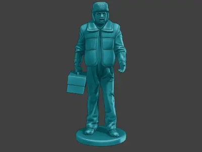 Actual Male Truck Driver AMTD 004 3D print model