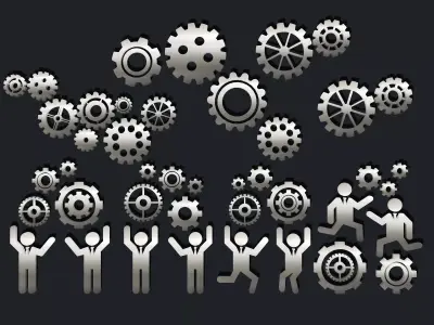 cogwheel Low-poly 3D model get